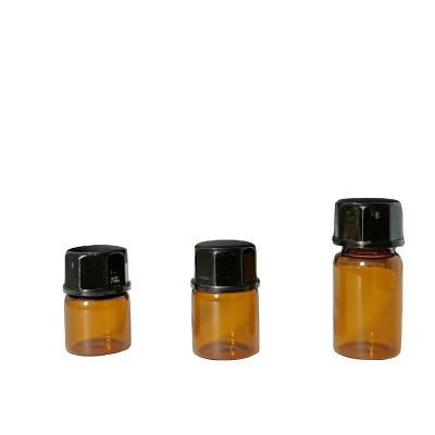 China Industrial Small Consumables 1ml 2ml 3ml Empty Chemical Glass Bottle Amber Glass Antirust Oil Bottle For Scissor Sewing Machine Tool Maintenance for sale