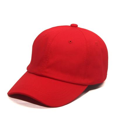 China JOINT Thick Unstructured Embroidery Cotton Twill Dad Hats With Leather Strap for sale