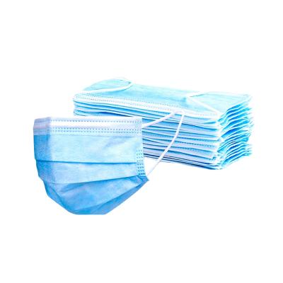 China Safety Protection Factory Supply 3 Layers Non Woven Disposable Face Mask Earloop Disposable Face Mask for sale