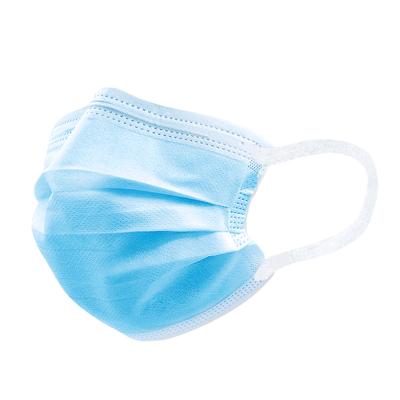 China Safety Protection Factory Price 3ply Disposable Wide Rope Medical Surgical Blue Face Mask for sale