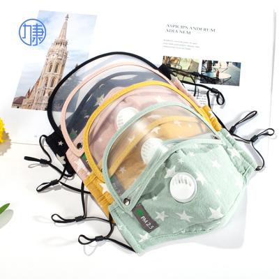 China One piece ready stock reusable face mask for kids cotton mask facemask with eye shield for sale