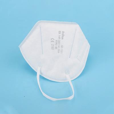 China Adult Likang Shandong in stock ffp2 disposable breathable anti dust safety face mask FFP2 nonwoven protective dust mask for sale