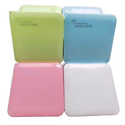 China Recycled Portable Anti-Pollution Materials PP Mask Case Mask Square Storage Box for sale