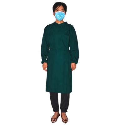 China High Quality Eco-friendly Hospital Used Washable Medical Green Surgical Gown for sale