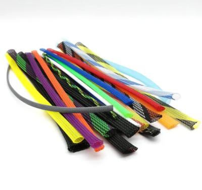 China Cable Protection Wear Resistantance Best Selling 2021 Pet Expandable Braided Wrap Cable Sleeving For Wire Harness Management for sale