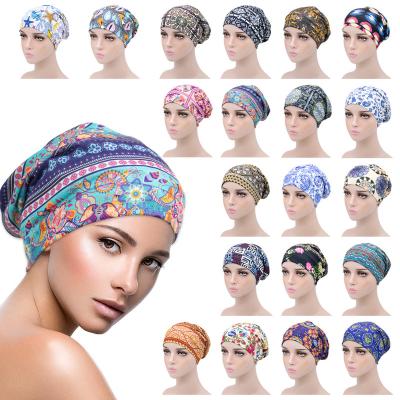 China Fashion New velvet muslim caps hijab chemotherapy cap elastic band turban hijab women turban headband elastic indian cap for sale