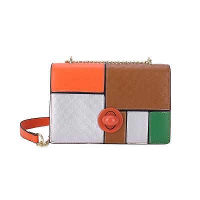 China Portable 2024 Trendy New Famous Designer Chain Shoulder Bags Letter Woman Purse And Handbags Small Square Bag handbags ladies for sale