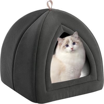 China Heating 2022 New Cat Tent Cat Hole Super Soft Outdoor Dog Tent Bed With Removable Washable Cushion And Warm Pet Nest Pillow for sale