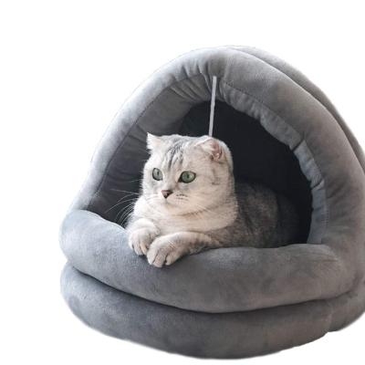 China Heating 2022 New Machine Cat Beds Indoor Cat Beds Pet Nest Super Soft Washable And Warm Cat Beds for sale