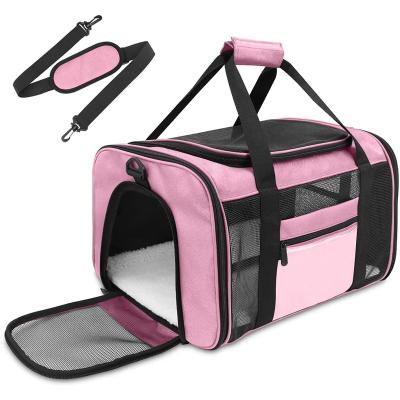 China 2022 Viable Approved Soft Outdoor Travel Pet Carriers Airline Travel Pet Carriers Soft Outdoor Dog Carrier Bag for sale