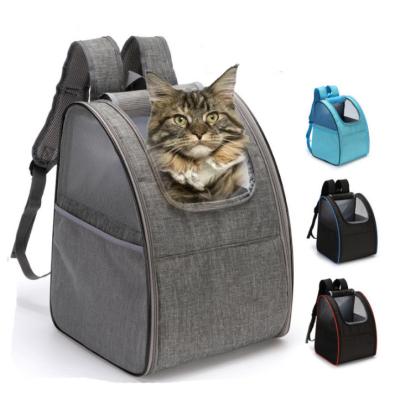 China Factory Direct Selling Breathable Mesh Pet Backpack Fashion Cat Bag Foldable Pet Backpack for sale