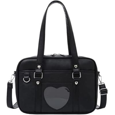 China Latest Cambodia Reusable Women's Handbag Japanese Style School Bag Heart Shaped Shoulder Bag Tote Bag for sale