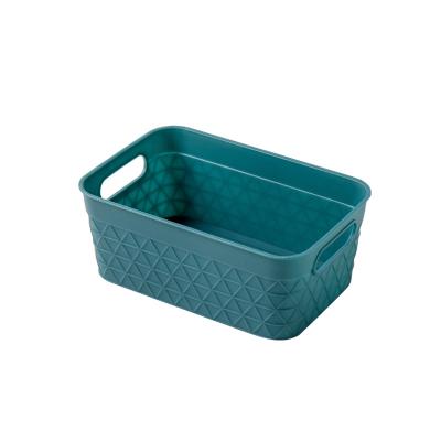 China Hot Selling Sustainable Plastic Organizer Fruit Basket Storage Sundries Storage Basket for sale