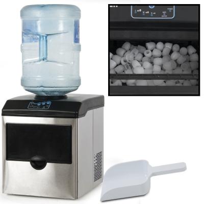 China Household Hicon Competitive Price Home Countertop Ice Maker With Water Dispenser CE,CB,EMC for sale