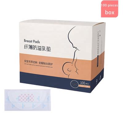 China 100 Pieces Breathable Per Box Pregnant Mother Anti-overflow Bra Pad Feeding Disposable Period Anti-overflow Paste Bra Pad for sale