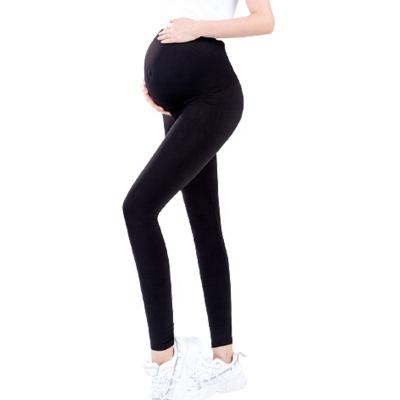 China Spring and Autumn Comfortable Cotton Antibacterial Pregnant Pants Stretch High Waist Thin Belly Pregnant Women Leggings for sale