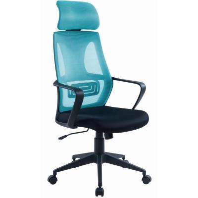 China Mesh Office Chair High Back Headrest Height Adjustable Rotation Nylon Base Mesh Executive Office Chair for sale