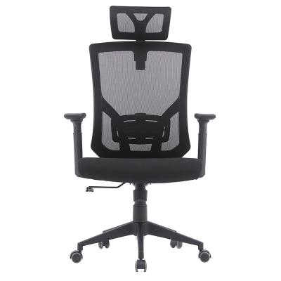 China 2021 Computer Staff Chair Full Mesh Swivel Visitors Chair Executive Office Rotation Chair With Headrest for sale