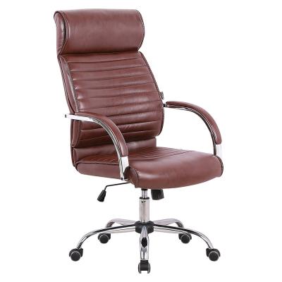 China Wholesale Modern Office Chair Leather Swivel Chair Ergonomic Staff Rotation Chair for sale