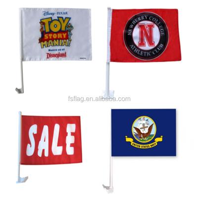 China Automotive Glazed Banner Flag Car Advertising Decorate Car Flag Pole Flagpole Car Shower for sale