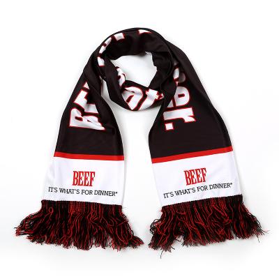 China Wholesale Hot Fashion Long Knitted Scarf Acrylic Club Sports Jacquard Team Soccer Scarf for sale