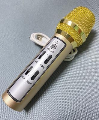 China Portable Condenser Live Singing Wireless Karaoke Microphone MIC Handheld Usb Mini Handheld Dual Mobile Phone Handheld Microphone for sale