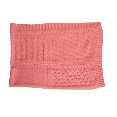 China Stylish Made in China Pure Cotton Knitted Square Blanket High Quality Baby Bedding for sale