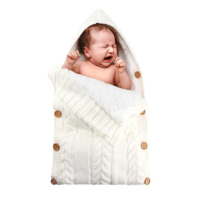 China Baby Sack Amount Simple Cotton Newborn Thick Warm Soft Sleepy Comfortable Breathable Blanket Baby Winter Acrylic Sleeping Bag for sale