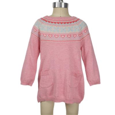 China 2021 Hot Selling Girls Washable Knit Sweater Dress Kids Baby Sweater Solid Color Baby Dress Casual Clothes for sale