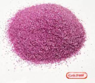 China Light Pink 60 Grit Al Oxide Abrasive Media for sale