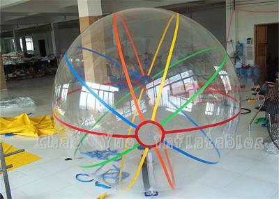 China Color Strips Amusement Inflatable Water Walking Ball Environment Friendly for sale