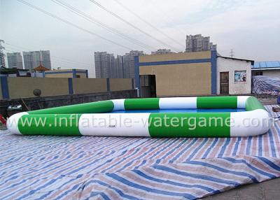 China Customized Green White Giant Inflatable Swimming Pool For Adults / Kiddie for sale