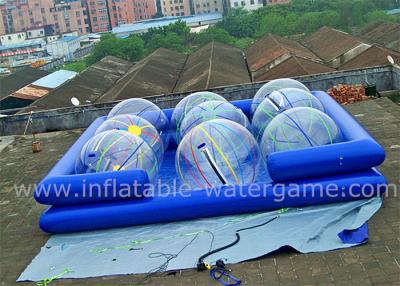 China Double Layer Blue Inflatable Baby Swimming Pool , Inflatable Outdoor Pool for sale