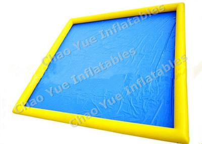 China Professional Yellow Inflatable Rectangular Pool , Large Inflatable Pools for sale