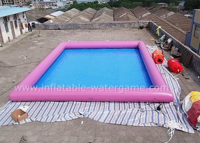 China Purple Rental PVC Inflatable Swimming Pool , Inflatable Family Swimming Pool for sale