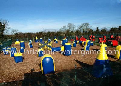 China Hot Air Welding Inflatable Outdoor Indoor Paintball Field PVC Tarpaulin OEM / ODM for sale