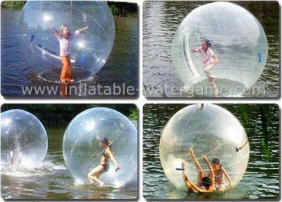 China Transparent Inflatable Water Walking Balls , Water Zorb Ball For Kids for sale