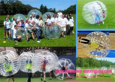 China Outdoor 1.5m PVC Football Sports Inflatable Bumper Ball , Bubble Soccer Ball With Pump for sale