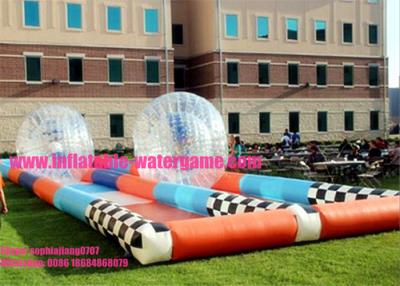 China Race Track Clear PVC Inflatable Zorb Ball For Outdoor Sports Game for sale