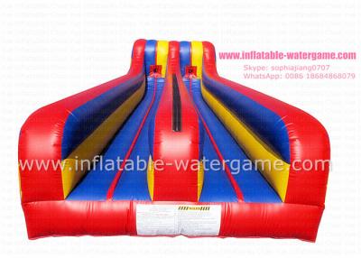 China Adults Sports Game Inflatable Bungee Run Hire Versatile Durable 10M X 3.3M for sale