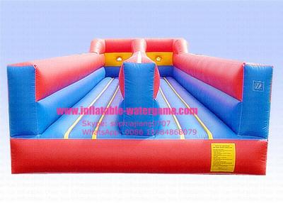 China Outdoor 0.55mm PVC Inflatable Sports Games , Inflatable Bungee Run With Double Lane for sale