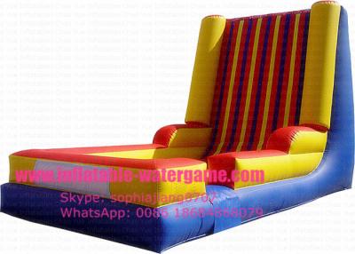 China Commercial Customized Inflatable Sports Games , Inflatable Velcro Sticky Wall for sale