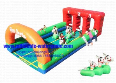 China Custom Sports Adults / Kids Inflatable Games 10M Length 12 Months Warranty for sale