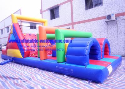 China Commercial Inflatable Obstacle Course Hire 18OZ PVC Tarpaulin Material for sale