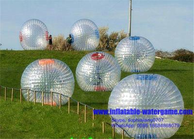 China 3X2M Transparent Inflatable Zorb Ball 2 Pcs Harness Environmental Protection for sale