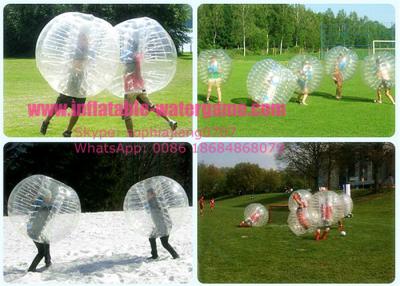 China Soft Handle / Safe Belt Inflatable Bumper Balls Transparent SGS CE Certification for sale