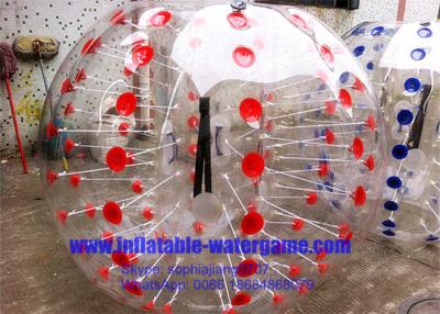 China Professional Inflatable Body Bumper Ball Customized With Red / Blue Dots for sale