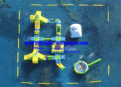 China Heavy Duty Floating Inflatable Water Parks 0.9mm PVC Tarpaulin SGS Certification for sale