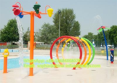 China Mothproof Spray Rings Amusement Park Equipment With Fiber Glass And Steel Pipe Material for sale