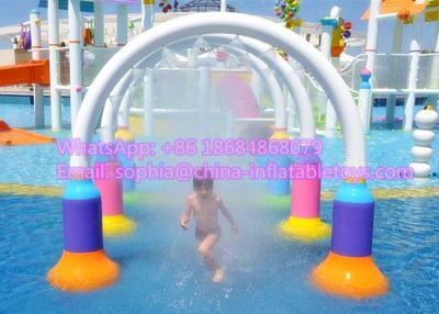 China Commercial Playground Water Park Equipment Spray Park Equipment 266x62x245cm for sale